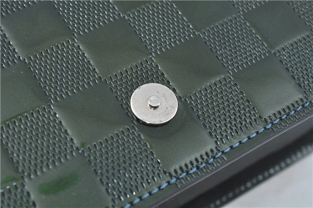 Authentic Louis Vuitton Damier Vernis Cabaret Shoulder Bag Green M92125 LV J0185