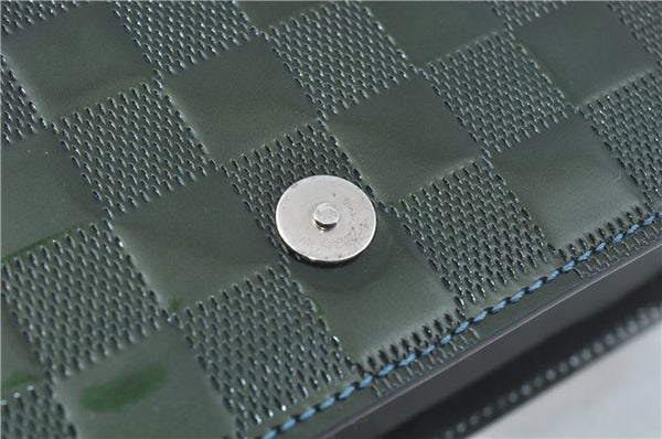 Authentic Louis Vuitton Damier Vernis Cabaret Shoulder Bag Green M92125 LV J0185