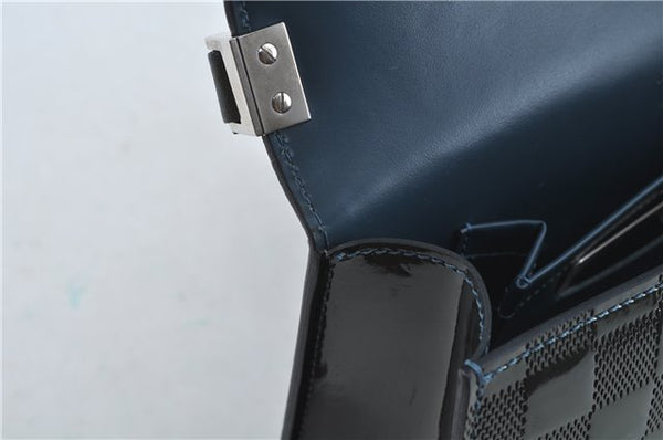 Authentic Louis Vuitton Damier Vernis Cabaret Shoulder Bag Green M92125 LV J0185