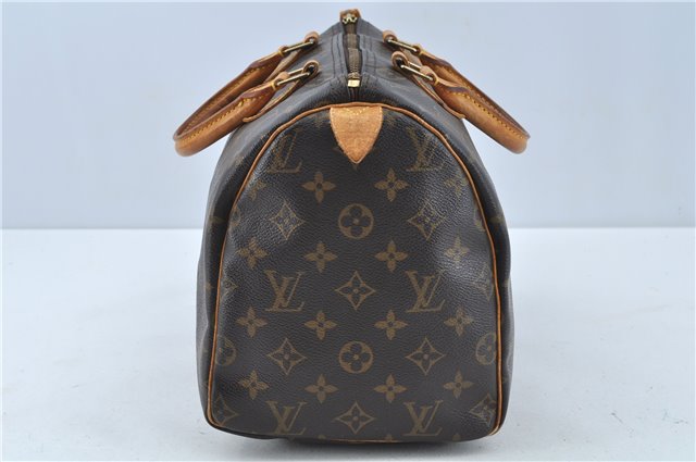 Authentic Louis Vuitton Monogram Speedy 30 Hand Bag M41526 LV J0192