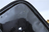 Authentic CHANEL Vanity Cosmetic Hand Bag Enamel Black CC J0196