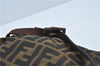 Authentic FENDI Zucca Backpack Nylon Leather Brown J0198