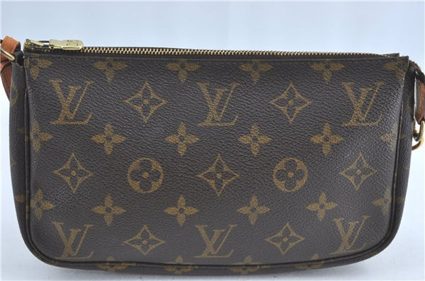 Authentic Louis Vuitton Monogram Pochette Accessoires Pouch M51980 LV J0204
