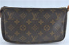 Authentic Louis Vuitton Monogram Pochette Accessoires Pouch M51980 LV J0204