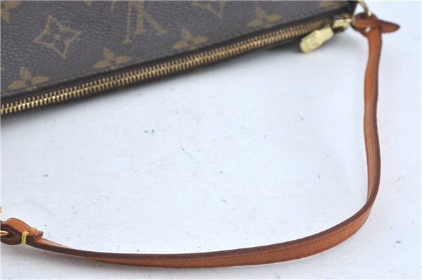 Authentic Louis Vuitton Monogram Pochette Accessoires Pouch M51980 LV J0204
