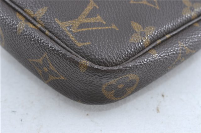 Authentic Louis Vuitton Monogram Pochette Accessoires Pouch M51980 LV J0204