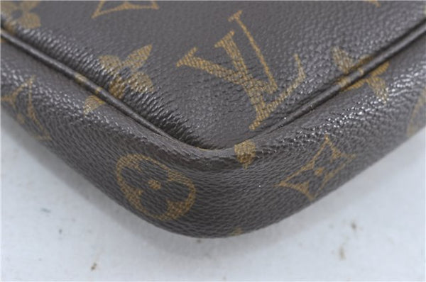 Authentic Louis Vuitton Monogram Pochette Accessoires Pouch M51980 LV J0204