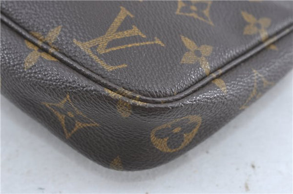 Authentic Louis Vuitton Monogram Pochette Accessoires Pouch M51980 LV J0204