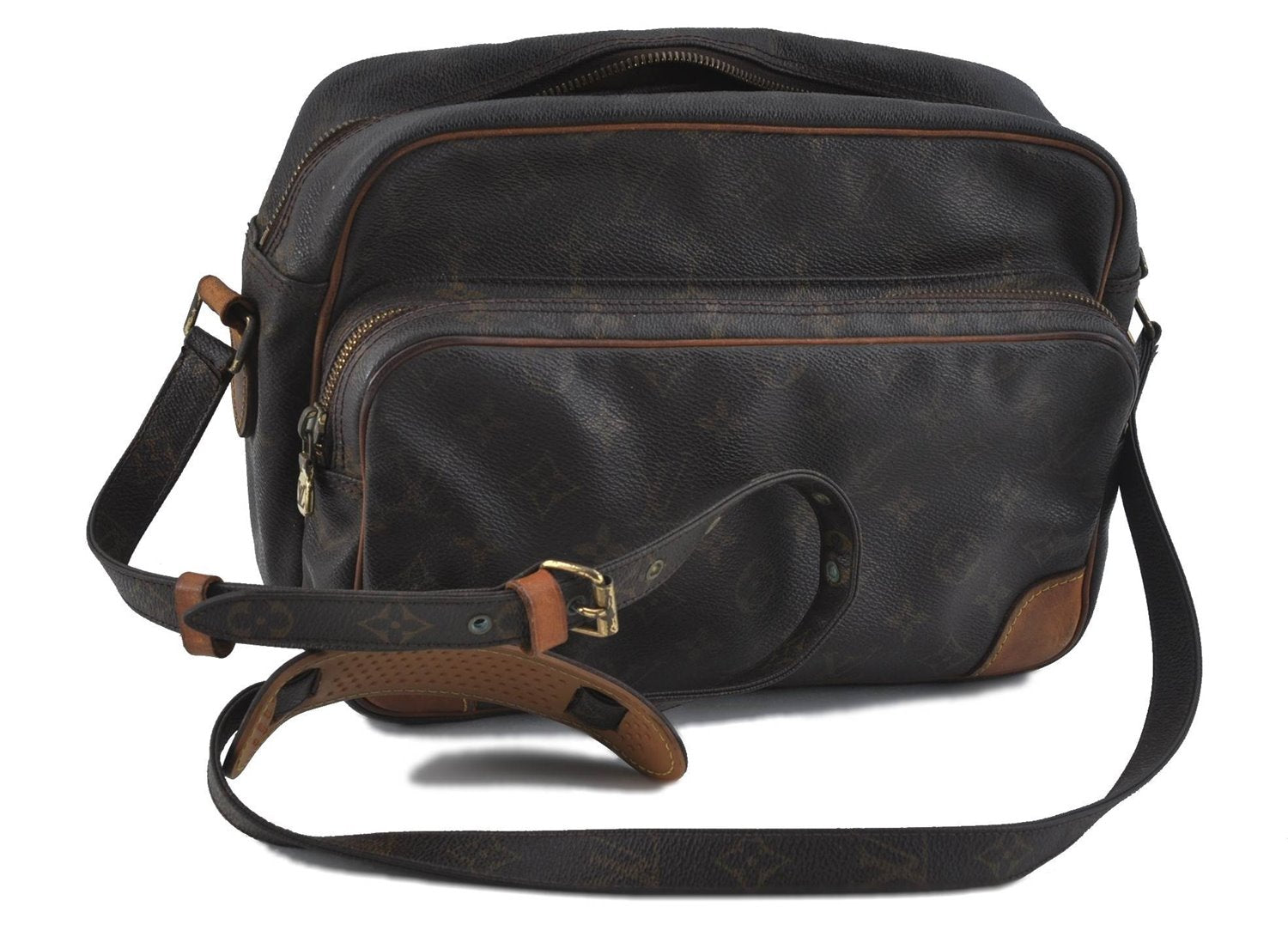 Authentic Louis Vuitton Monogram Nile Shoulder Cross Bag M45244 Junk LV J0205