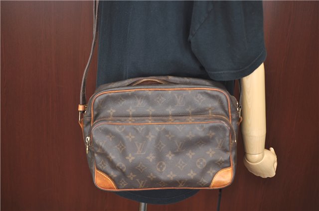 Authentic Louis Vuitton Monogram Nile Shoulder Cross Bag M45244 Junk LV J0205