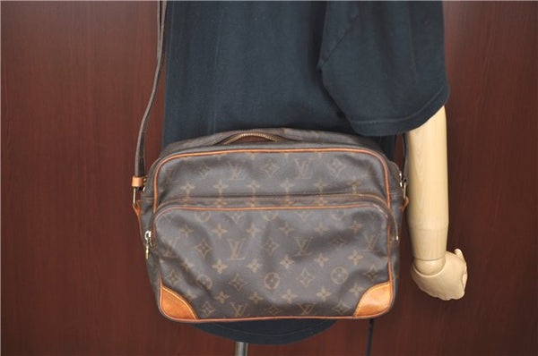 Authentic Louis Vuitton Monogram Nile Shoulder Cross Bag M45244 Junk LV J0205