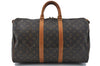 Authentic Louis Vuitton Monogram Keepall 45 Boston Bag M41428 LV J0206