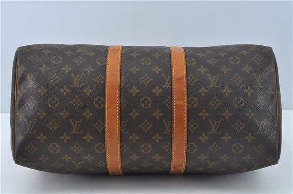 Authentic Louis Vuitton Monogram Keepall 45 Boston Bag M41428 LV J0206