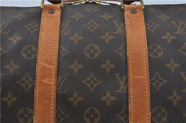 Auth Louis Vuitton Monogram Keepall Bandouliere 45 Boston Bag M41418 LV J0213