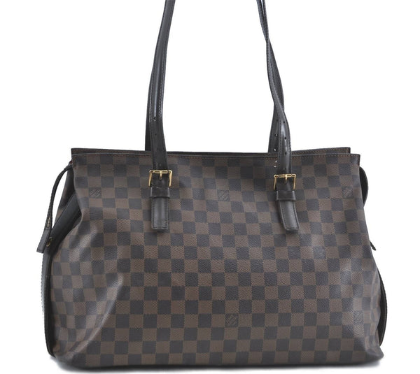 Authentic Louis Vuitton Damier Chelsea Shoulder Tote Bag N51119 LV J0226