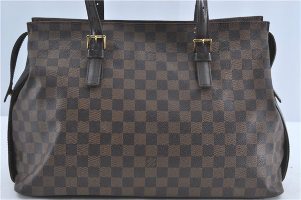 Authentic Louis Vuitton Damier Chelsea Shoulder Tote Bag N51119 LV J0226