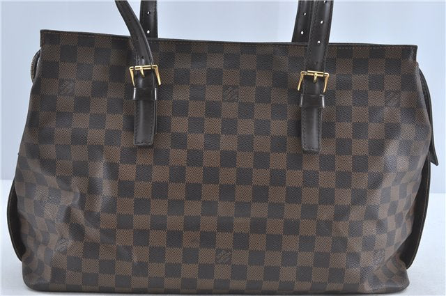 Authentic Louis Vuitton Damier Chelsea Shoulder Tote Bag N51119 LV J0226
