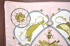 Authentic HERMES Carre 90 Scarf "SPRINGS" Silk Light Pink J0229