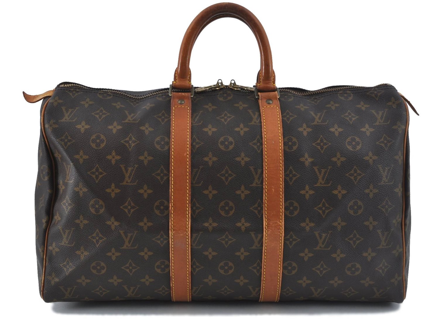 Authentic Louis Vuitton Monogram Keepall 45 Boston Bag M41428 LV J0248