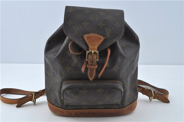 Authentic Louis Vuitton Monogram Montsouris MM Backpack M51136 LV J0254