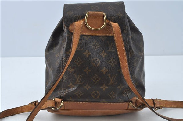 Authentic Louis Vuitton Monogram Montsouris MM Backpack M51136 LV J0254
