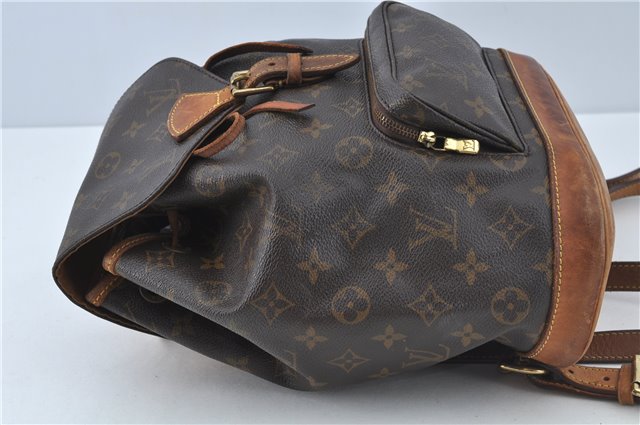 Authentic Louis Vuitton Monogram Montsouris MM Backpack M51136 LV J0254