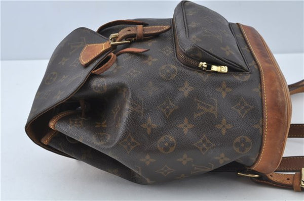 Authentic Louis Vuitton Monogram Montsouris MM Backpack M51136 LV J0254