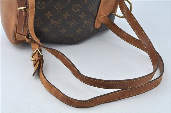 Authentic Louis Vuitton Monogram Montsouris MM Backpack M51136 LV J0254