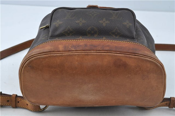 Authentic Louis Vuitton Monogram Montsouris MM Backpack M51136 LV J0254