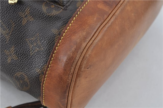 Authentic Louis Vuitton Monogram Montsouris MM Backpack M51136 LV J0254
