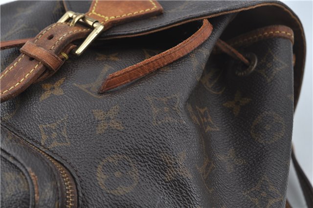 Authentic Louis Vuitton Monogram Montsouris MM Backpack M51136 LV J0254