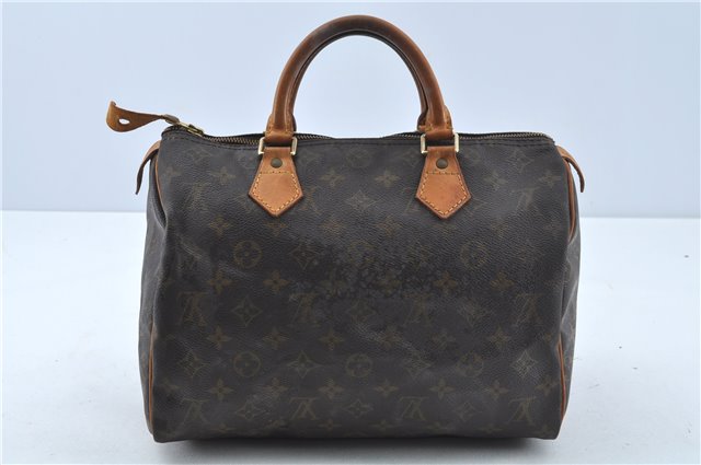 Authentic Louis Vuitton Monogram Speedy 30 Hand Bag M41526 LV J0263