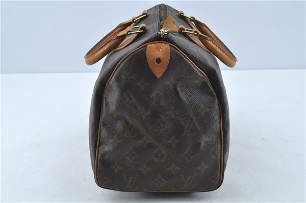 Authentic Louis Vuitton Monogram Speedy 30 Hand Bag M41526 LV J0263