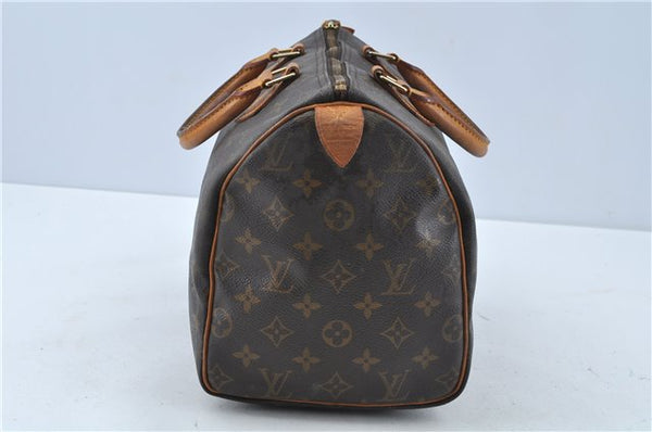 Authentic Louis Vuitton Monogram Speedy 30 Hand Bag M41526 LV J0263