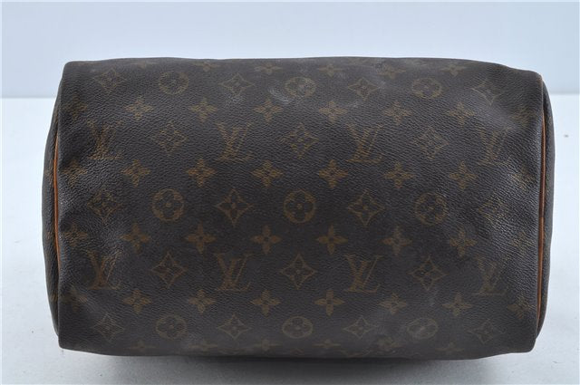 Authentic Louis Vuitton Monogram Speedy 30 Hand Bag M41526 LV J0263