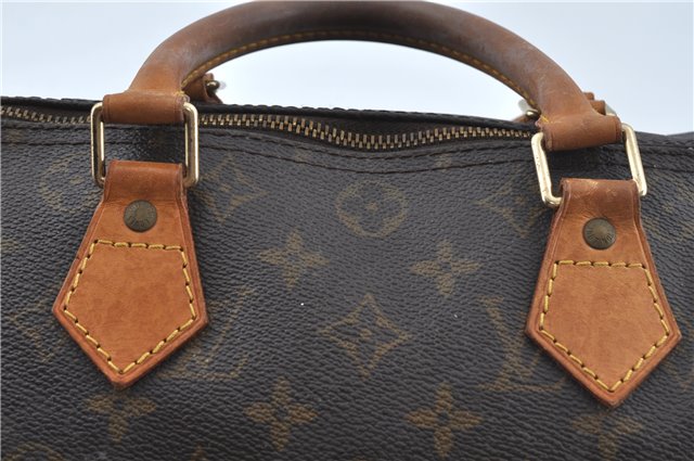 Authentic Louis Vuitton Monogram Speedy 30 Hand Bag M41526 LV J0263