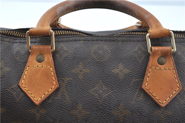 Authentic Louis Vuitton Monogram Speedy 30 Hand Bag M41526 LV J0263