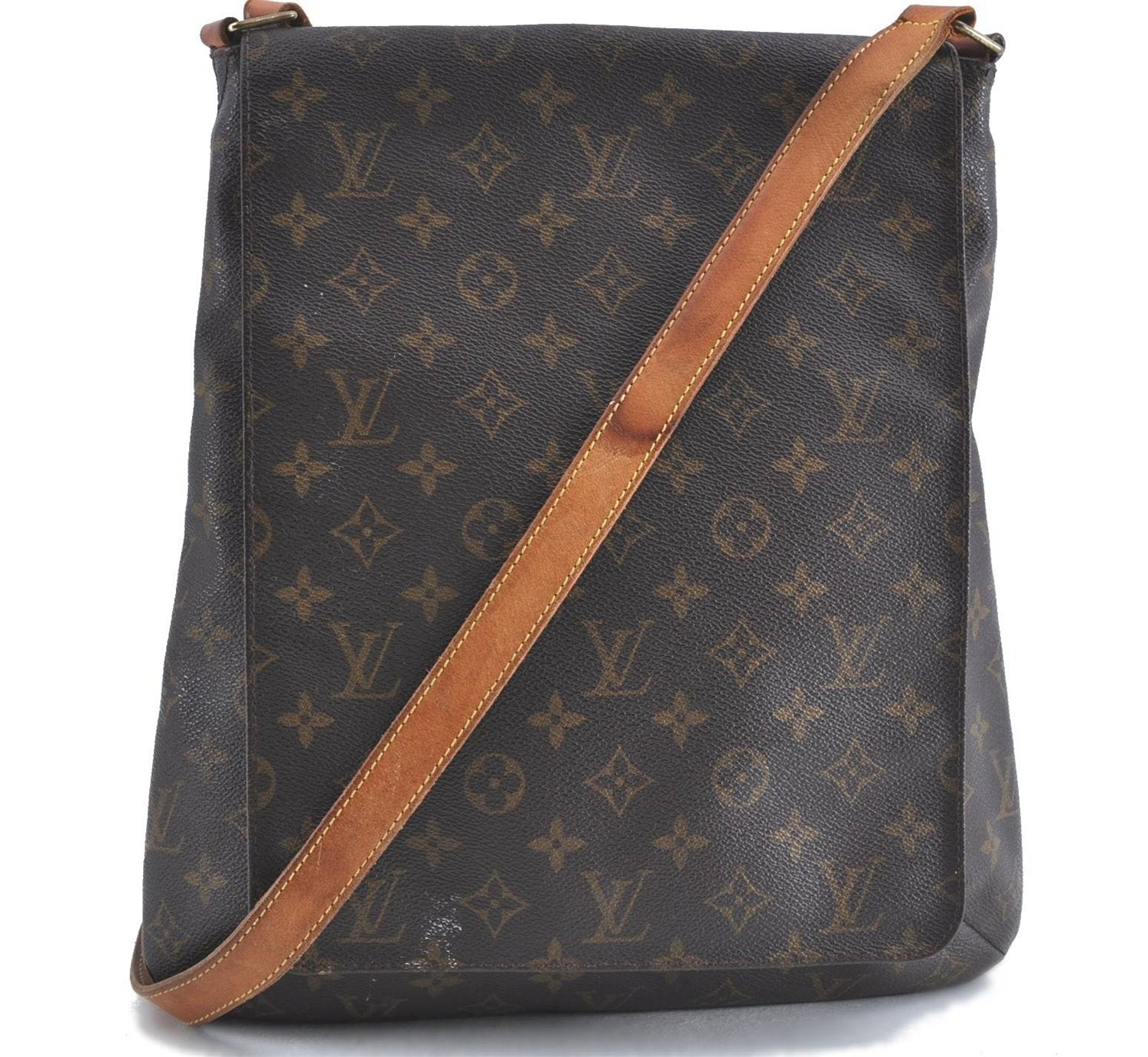 Authentic Louis Vuitton Monogram Musette Shoulder Cross Body Bag M51256 LV J0268