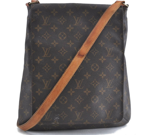 Authentic Louis Vuitton Monogram Musette Shoulder Cross Body Bag M51256 LV J0268