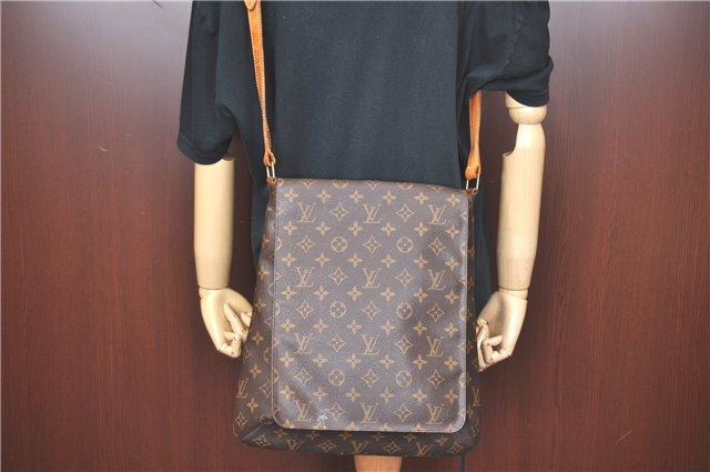 Authentic Louis Vuitton Monogram Musette Shoulder Cross Body Bag M51256 LV J0268