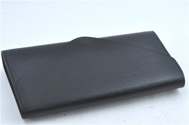 Authentic Louis Vuitton Epi Arts Deco Clutch Bag Black M52632 LV J0281