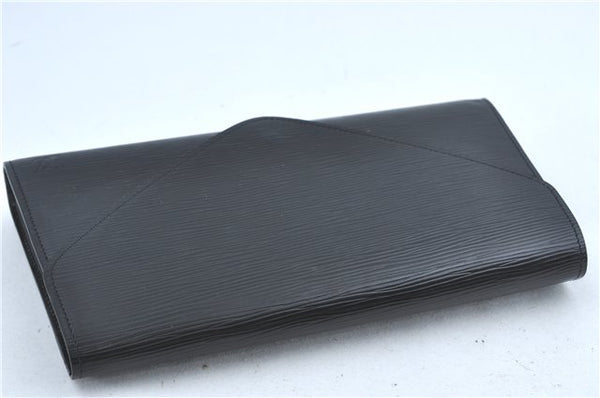 Authentic Louis Vuitton Epi Arts Deco Clutch Bag Black M52632 LV J0281