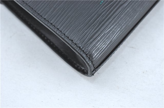 Authentic Louis Vuitton Epi Arts Deco Clutch Bag Black M52632 LV J0281