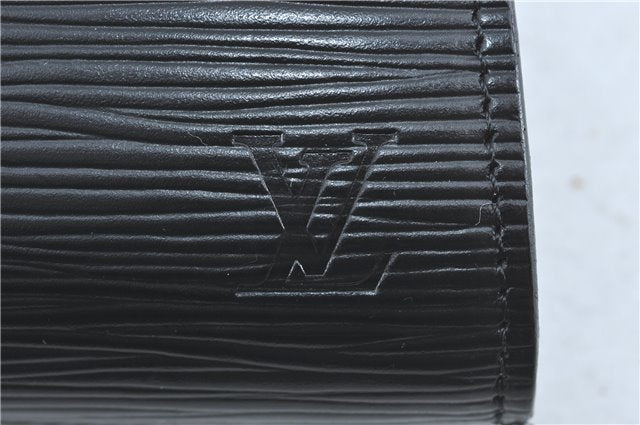 Authentic Louis Vuitton Epi Arts Deco Clutch Bag Black M52632 LV J0281