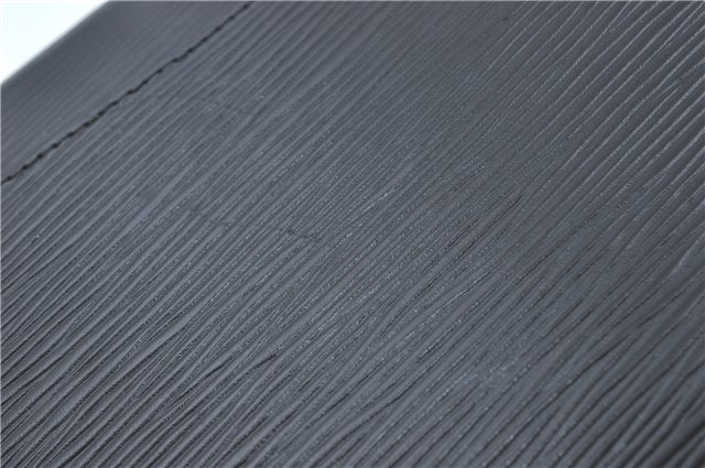 Authentic Louis Vuitton Epi Arts Deco Clutch Bag Black M52632 LV J0281