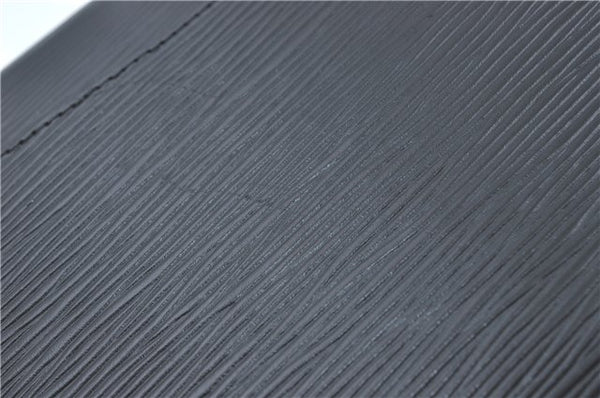 Authentic Louis Vuitton Epi Arts Deco Clutch Bag Black M52632 LV J0281