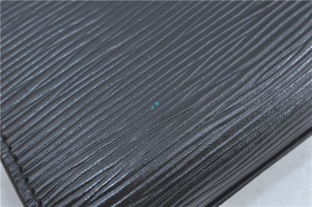 Authentic Louis Vuitton Epi Arts Deco Clutch Bag Black M52632 LV J0281