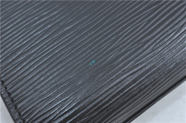 Authentic Louis Vuitton Epi Arts Deco Clutch Bag Black M52632 LV J0281