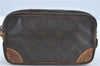Auth Louis Vuitton Monogram Marly Dragonne PM Clutch Hand Bag M51827 LV J0287