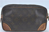 Auth Louis Vuitton Monogram Marly Dragonne PM Clutch Hand Bag M51827 LV J0287